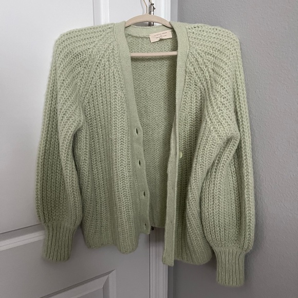 Sezane Mint Basile Cardigan - Picture 5 of 7